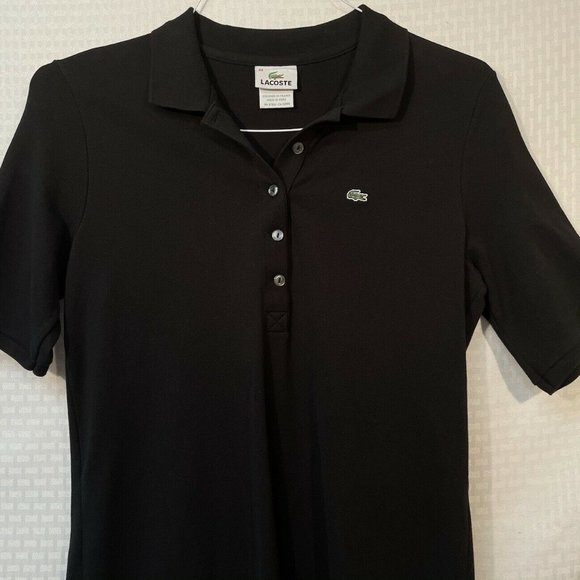 Womens Lacoste Classic Slim Polo Dress Pique Blend - Picture 2 of 2